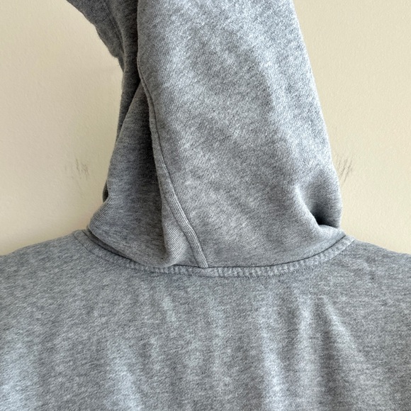 Old Navy Cropped Fleece Zip Up Hoodie, Size Large, Grey - Picture 15 of 16